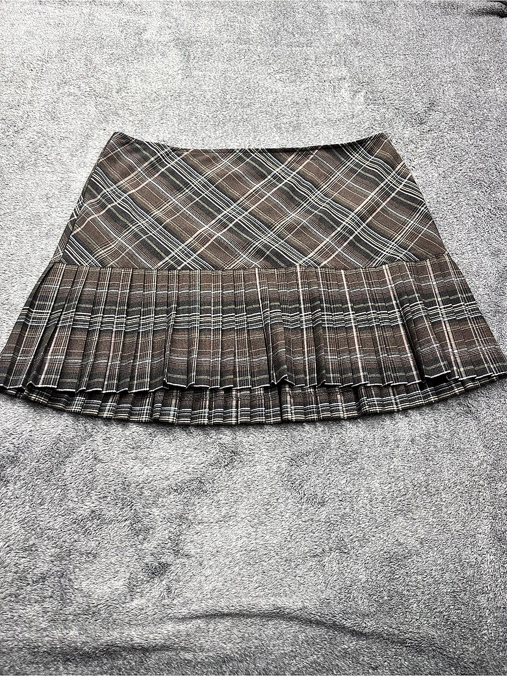 Torrid Plaid Pleated Mini Skirt Size 14